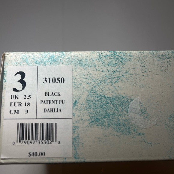 Nuborn Dahlia Sandal Black Patent Leather Size 3M - Picture 3 of 9